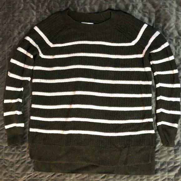 Old Navy Olive Striped Sweater XS - Picture 1 of 1